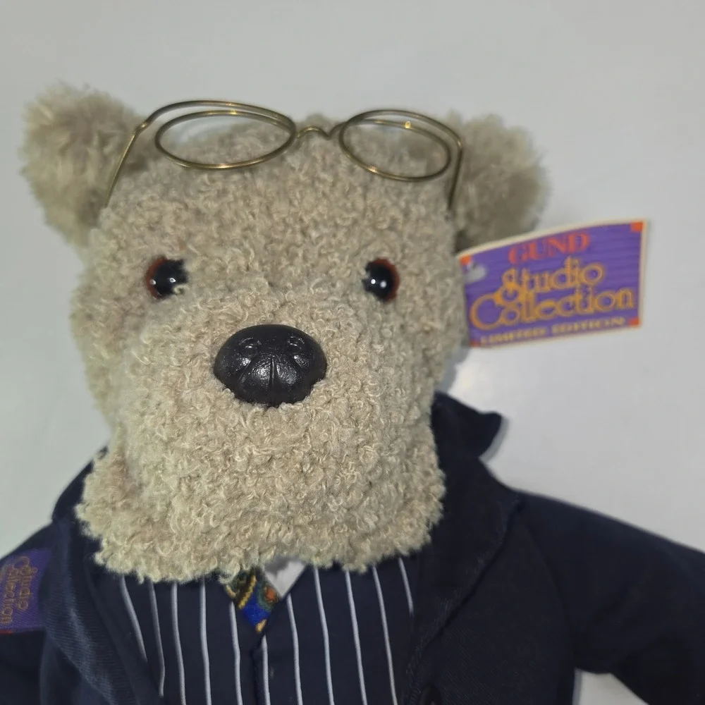 GUND Studio Collection Limited Edition Professor Teddy Bear with Glasses & Suit